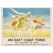 An East Coast Tonic by Jean Droit vintage art deco poster of early XX century.