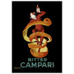 Leonardo Cappiello Bitter Campari master artwork. Vintage retro poster .