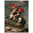 Napoleon at the Great St. Bernard painting by Jacques Louis David 1801.