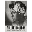 Billie Holiday concer music poster in New York City Town Hall in 1946.