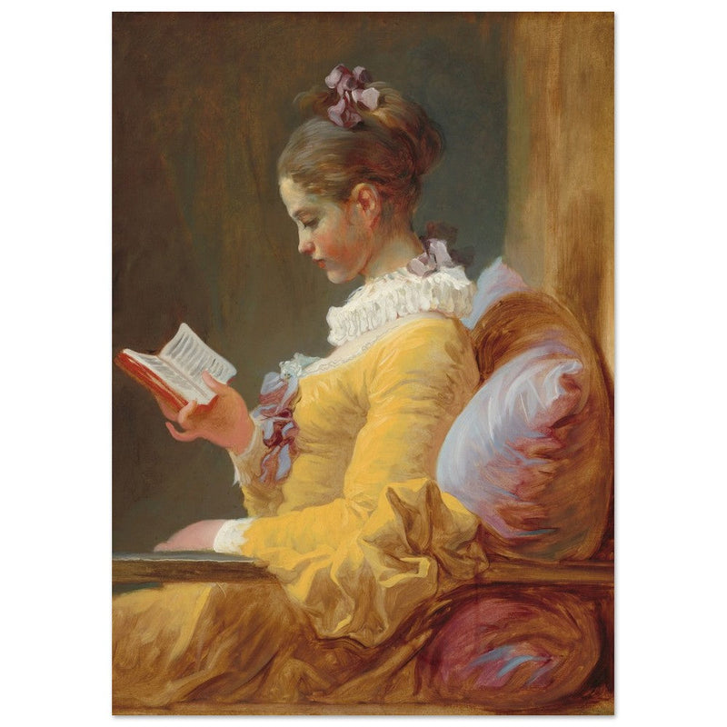 Young Girl Reading painting by Jean-Honoré Fragonard 1769.