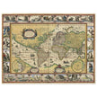 Old ancient map Nova Totius Terrarum Orbis Geographica ac Hydrographica Tabula by Willem Janszoon Blaeu .