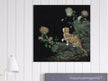 Cats and Butterflies in Springtime old oriental painting by Shen Zhenlin.