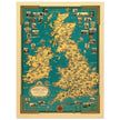 Old map of the British islands by Ernest Dudley Chase