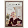 La Mode Chic old vintage fashion magazine cover from the 30s.
