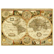 Old World Map of 1651 by John Speed. Vintage Double Hemisphere cartography of the XVII century .