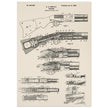Firearm historic patent 1900. Matte paper