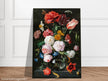 Flowers in a Glass Vase by Jan Davidsz. de Heem XVII Century Canvas reproduction