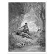 Gustave Dore Paradise Lost engraving . Adam and Eve in Eden.