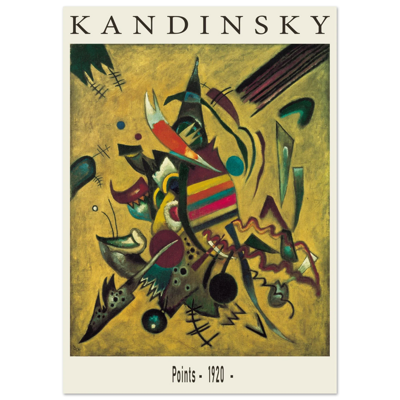 Points by Wassily Kandinsky 1920 Poster reproduction Fine art Matte paper