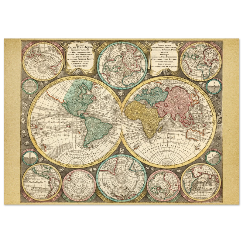 Diversi Globi Terr-Aquei by Matthäus Seutter