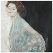 Gustav Klimt Lady in White woman portrait painting.