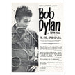 Bob Dylan concert poster Town Hall in New York City in 1963 performance.