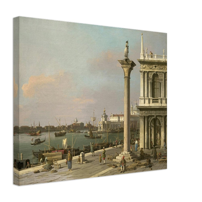 Canaletto antique painting in Venice Italy. Bacino di S. Marco.