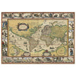 Old ancient map Nova Totius Terrarum Orbis Geographica ac Hydrographica Tabula by Willem Janszoon Blaeu .