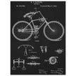 Vintage bicycle patent by Richard J Gatling 1894