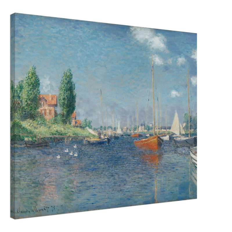 Red Boats Argenteuil by Claude Monet