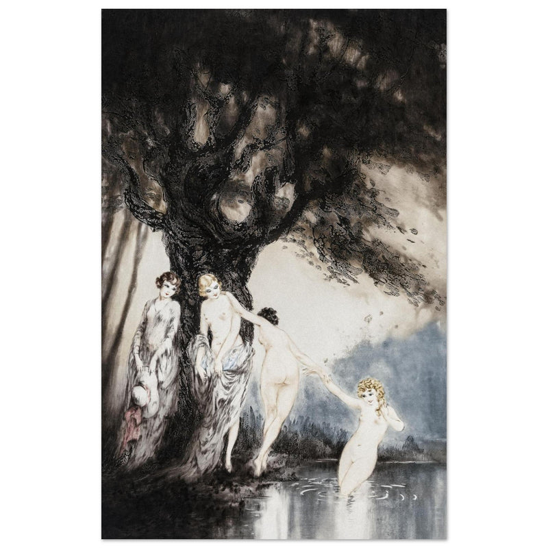 Louis Icart illustration "Les Baigneuses" ( The Bathers )