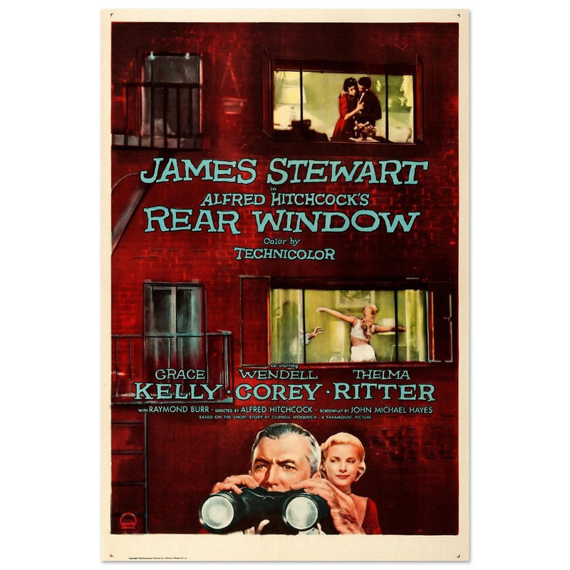 Rear Window movie poster.