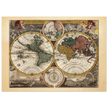 Ancient world map Planiglobium Terrestre Minus in hanc formam redactam by Johann Baptist Homann