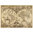 Ancient world map vintage reproduction of the XVII century by Nicolaes Geylekerck