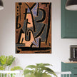 Paul Klee Bedrohliche Zeichen ( Threatening signs ). Abstract painting.  artwork. Wallart