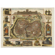 Jerusalem ancient map XVII Century by Daniel Stoopendael.