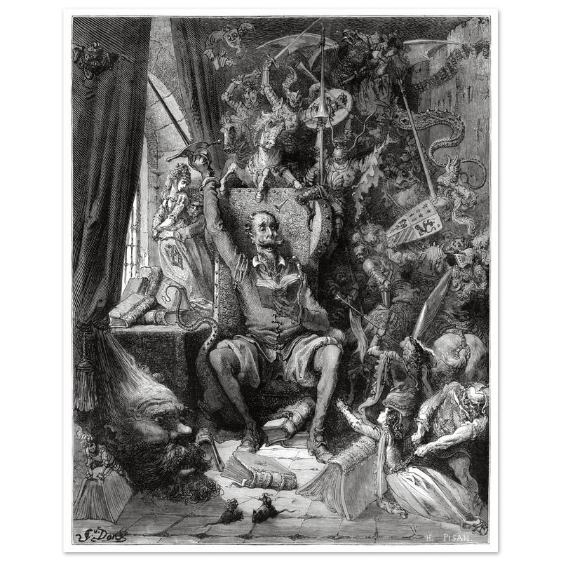 Don Quixote illustration by Gustave Dore. A world of disorderly notions Chapter one.
