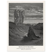 Gustave Dore The Bible engraving print . Abraham and the three Angels .