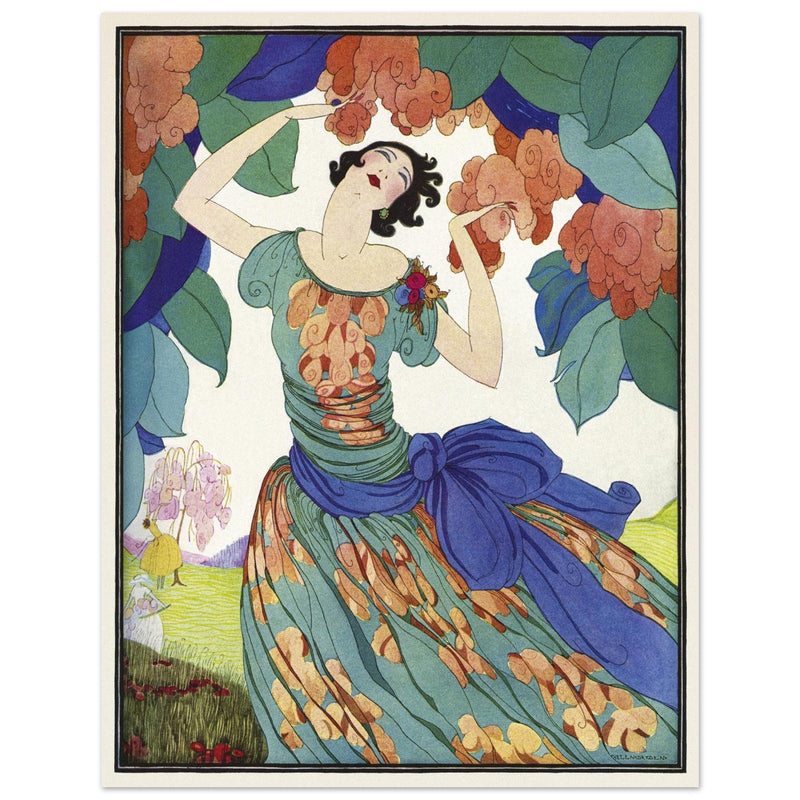 Spring Fashions by Helen Dryden illustration 1921 fashion magazine cover   .