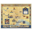 The Pictorial Map of the Route of the 1953 Coronation of Her Majesty Queen Elizabeth II  print
