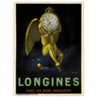 Longines pocket watch advertising vintage poster by Leonetto Cappiello.
