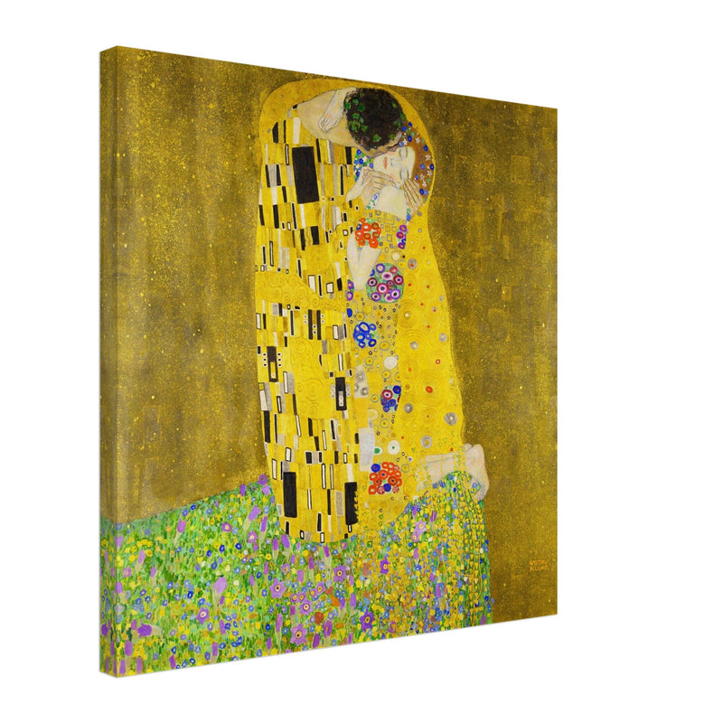 Gustav Klimt painting The Kiss