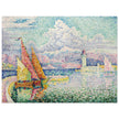 Paul Signac Le Musior (Port d'Antibes) Pierhead painting