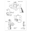 Vintage revolver patent by C P O'Neill.