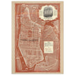 1938 New York City map. Created as an advertisement for the Roosevelt Hotel it includes major streets of Manhattan