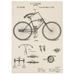 Vintage bicycle patent by Richard J Gatling 1894