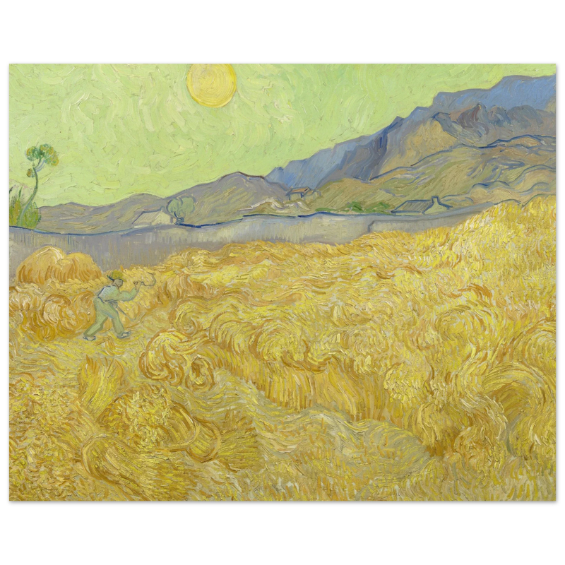 Wheatfield with a reaper by Vincent Van Gogh