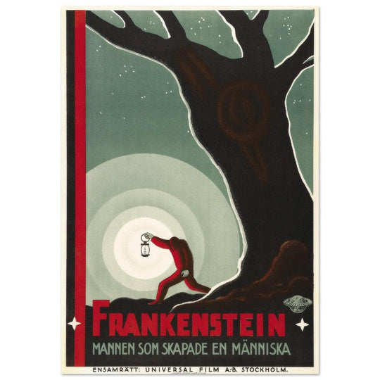 Frankenstein movie poster. Sweddish version.