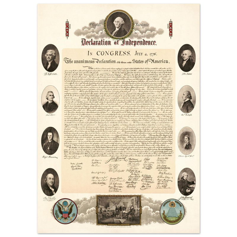 Official Facsimile of the Declaration of Independence 1903.  print.