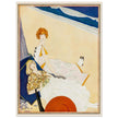 George Wolfe Plank fashion magazine vintage cover illustration Girls at the beach.