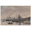Bordeaux  the Harbor France by Eugene Boudin 1874.