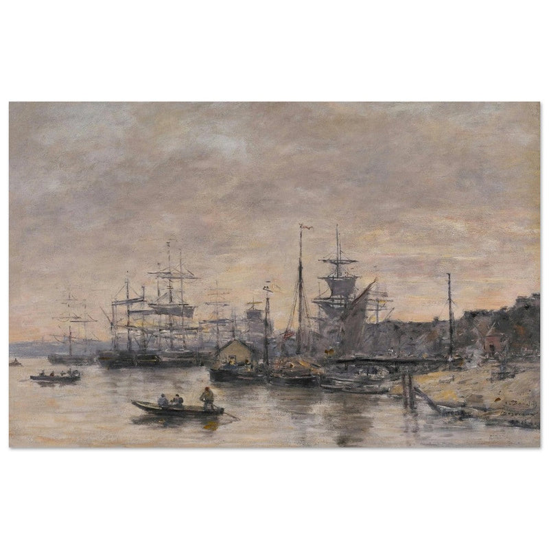 Bordeaux  the Harbor France by Eugene Boudin 1874.