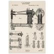 Sewing machine vintage patent 1897 by F. H Richards.