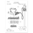 Electric Flat Iron patent by Henry W. Seeley Patent 259.054