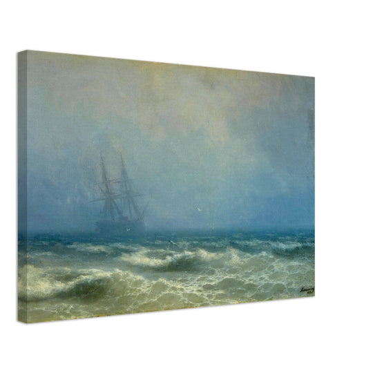Fog over the Sea by Ivan Aivazovsky 1884.