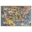 United States historic map of historical events by Aaron Bohrod