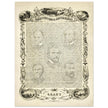 The Constitution of the United States of America vintage poster of 1865.