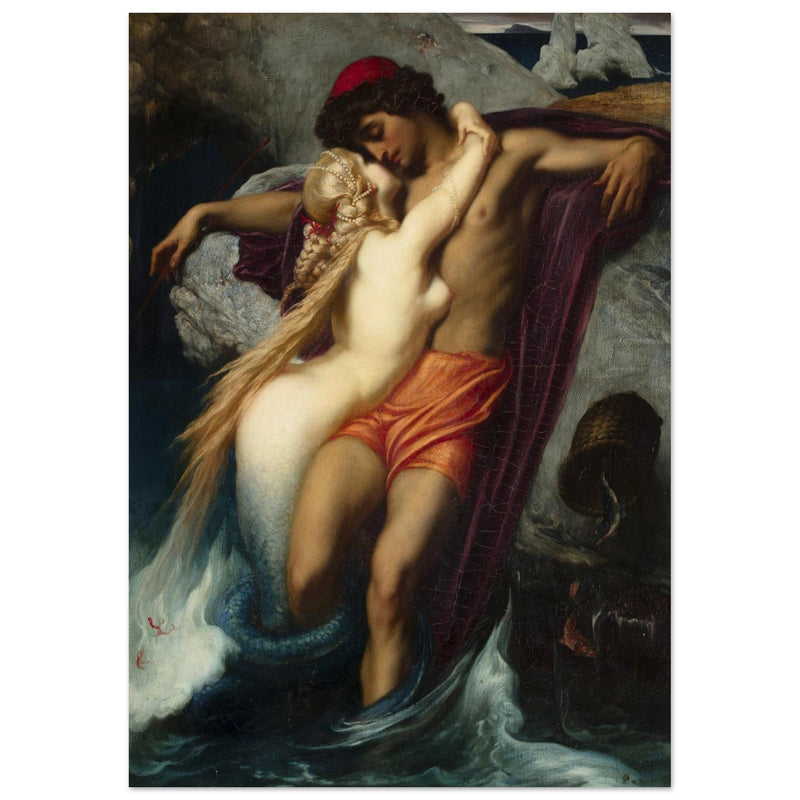 The Fisherman and the Syren painting by Frederic Leighton