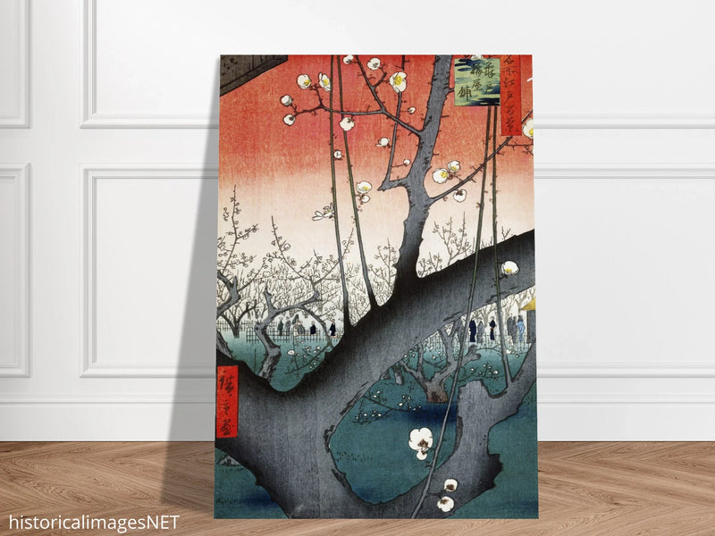 The Plum Garden at Kameido Shrine by Hiroshige Utagawa
